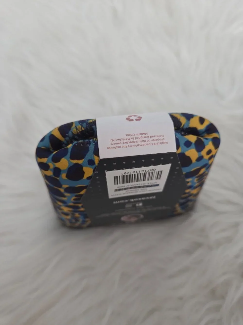 Java Sok Blue/Yellow Leopard Print Drink Sleeve